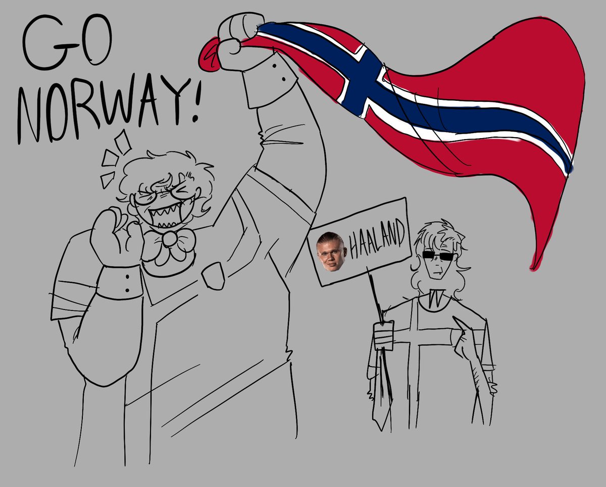 hathathathatter's tweet photo. PORK VS SODA !!!!! GO HAALAND #goodomens https://t.co/mxvRCcj0Uk