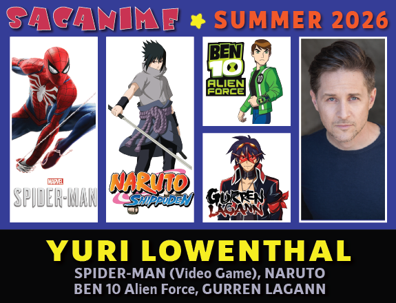 SacAnime's tweet photo. Yuri Lowenthal will be at SacAnime Summer!
@YuriLowenthal can be heard in #Naruto, #Ben10, #AfroSamurai, #GurrenLagann, and CodeGeass. In video games, he voices The Prince in Ubisoft’s #PrinceofPersia, Hayate/Ein in #DeadorAlive, Matt Miller in #SaintsRowTheThird, and many more! https://t.co/siA1yzqIu7