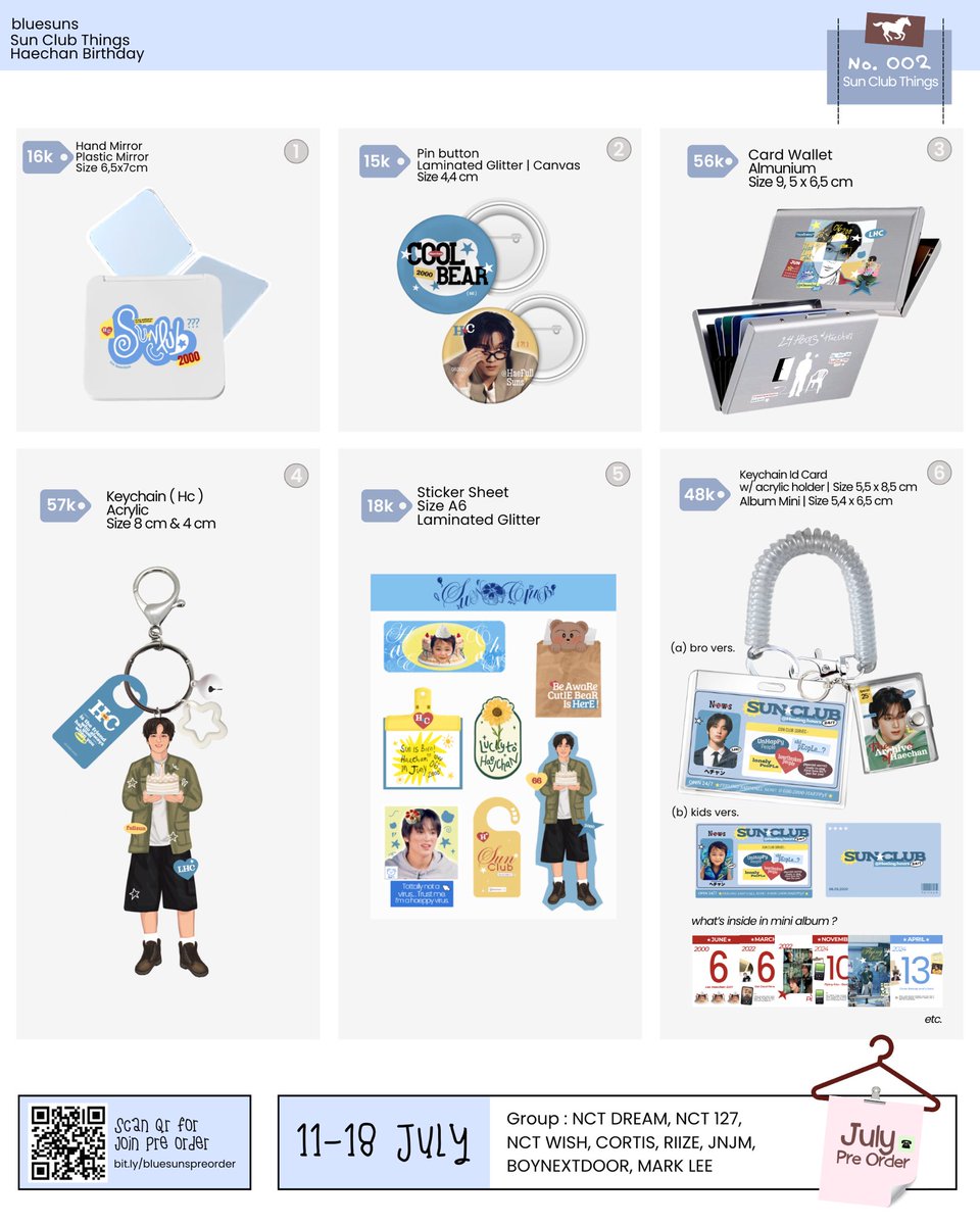bluessuns's tweet photo. [RTs appreciated!⭐️] 

.☘︎ ݁˖ [July Pre Order] by bluessuns ˖°🫧

🪽po period 11-18 july
🔗order via : https://t.co/1lFNnnFxNN
☁️ww go please dm!

line up artis :
#nct127 #nctdream #nctwish #riize #boynextdoor #marklee

full catalogue more below! ★⁀➷ https://t.co/RSrHumP2Mq
