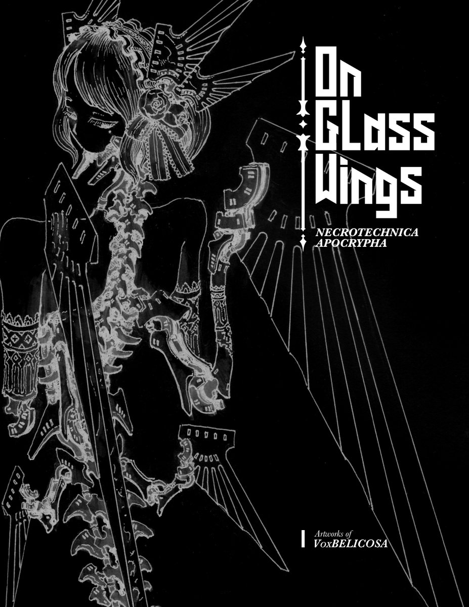 VoxBelicosa's tweet photo. I'm pleased to announce that my first illustration collection has been completed!

"On Glass Wings" will be available this summer at:

AniRevo (Vancouver, 07/13 - 08/02)
Minicomi (Vancouver, 08/15)
ANYC (New York, 08/20-08/23) https://t.co/Vq91tplooq
