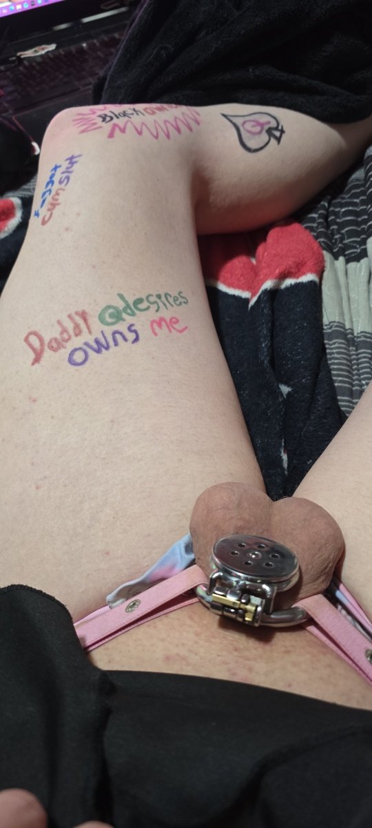 desires57238's tweet photo. Made @katie_smit88582 a good fucking subby girl, made her fucked her ass on camera and she alone body wrote this on herself such a nice usable toy.
#nsfwtwt #femboy https://t.co/hURoYfQvW9
