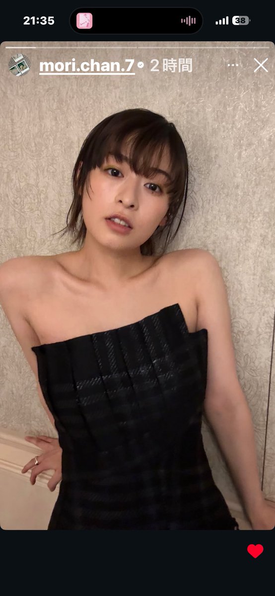 シャンスOpen です 森七菜さん可愛い🩷 当店のクレープ食べに 来て