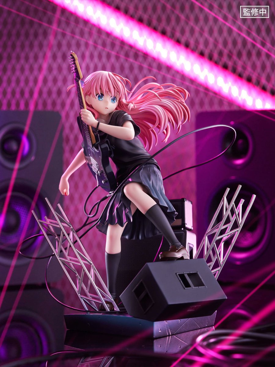 HobbyTigerJapan's tweet photo. This time, the spotlight is on Bocchi at her coolest😻

Based on an original live-themed design, this F:NEX figure captures Hitori Goto with a focused expression, flowing hair, moving costume lines and a wide performance pose full of concert energy.

Pre-order now at HobbyTiger:

https://t.co/8nIaHJaOUI