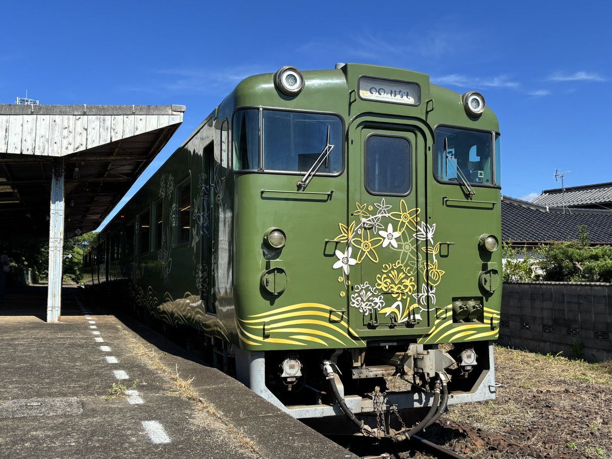 機会に恵まれて山陰線の観光列車〇〇のはなしに乗車しました 東萩発の