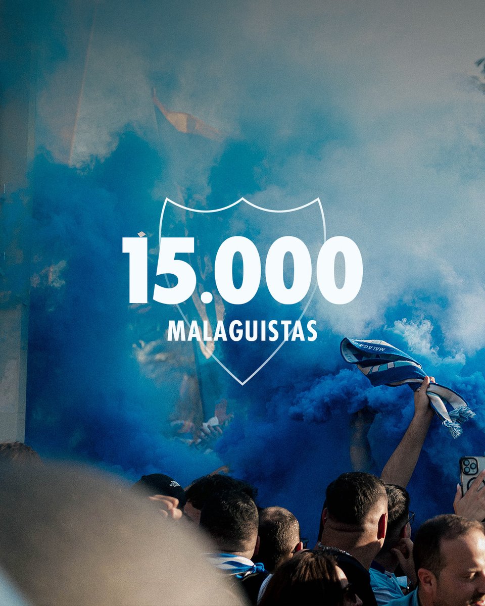 MalagaCF's tweet photo. La mejor afición del mundo ya ha llenado media Rosaleda en la primera semana de campaña de abonos 😍

¡Muchísimas gracias por vuestro apoyo incondicional! ¡Seguimos! 🩵🤍 https://t.co/b6eGIYFlx0