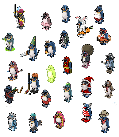 Pyromane_Habbo's tweet photo. Hello @Habbo!
A few months ago, you added new penguins, much to the delight of the community. We loved this new feature!

However, some older, non-tradable penguins—which first appeared over 18 years ago—are unfortunately no longer available. 

1/3 #Habbo https://t.co/Q6Zu6ZAtPH