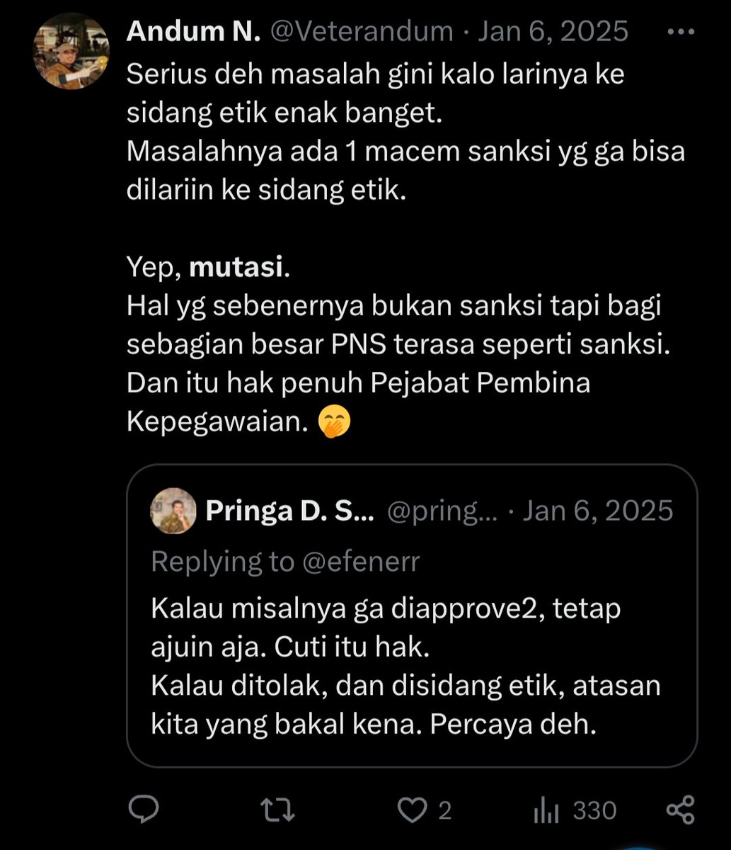Veterandum's tweet photo. Masih sangat relevan, di Indonesia yg negara kepulauan dan kesukuannya sangat kuat, mutasi PNS harus diatur biar gak disalahgunakan jadi sanksi oleh yg punya wewenang. https://t.co/ahwGk0VCpY