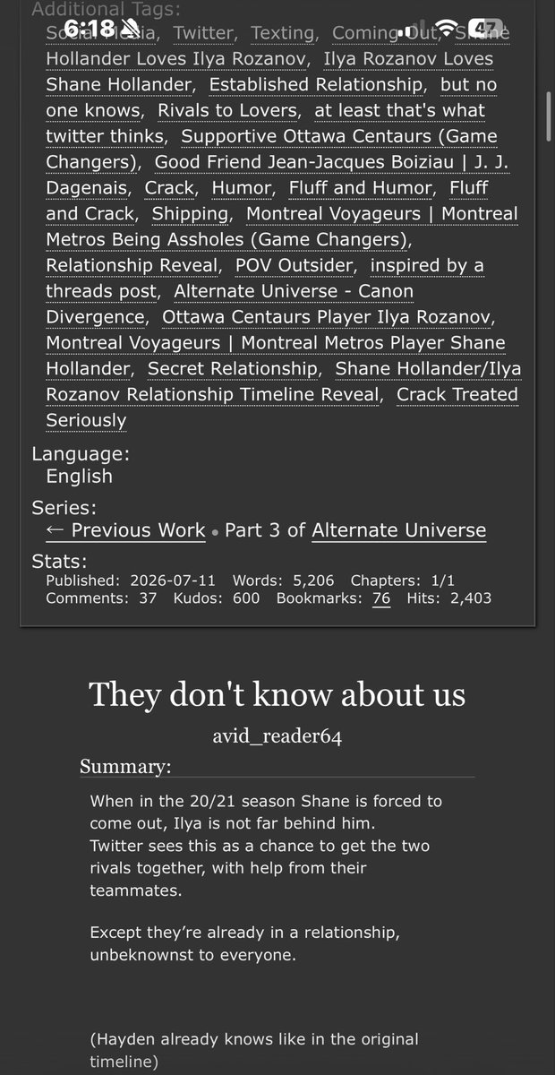 cominguprozy's tweet photo. this fic was amazing! i love ilya being a menace on twt https://t.co/6M80AB8VWp https://t.co/mZA5ZtLISq