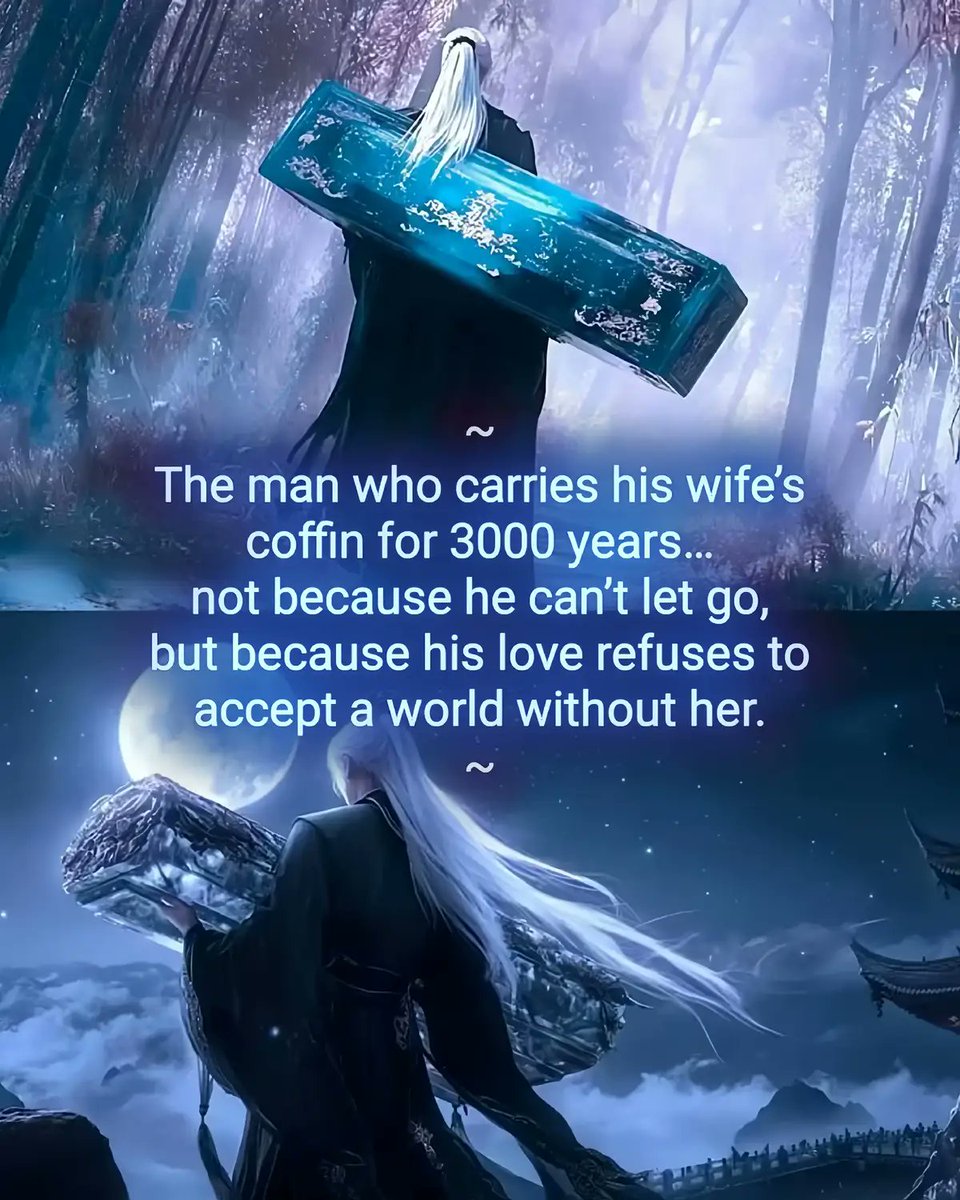 EduzorRapheal's tweet photo. Wang Lin carries Li Muwan's coffin for 3,000+ years.
It's not that he can't let go, it's his Dao. Heaven decreed her death, and his entire path is to defy Heaven. Letting her go would mean accepting Heaven's will and abandoning the very path that made him the Renegade.
#Donghua https://t.co/mZP0I6jFKP