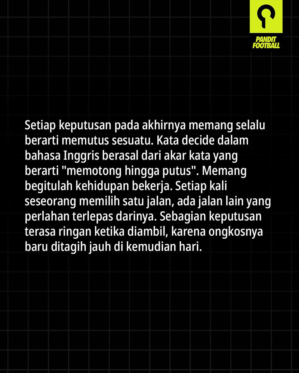 panditfootball's tweet photo. Mari luangkan waktu sejenak untuk membaca kisah lengkap figur yang tak pernah memiliki waktunya sendiri ini. https://t.co/63YJhiiSdp