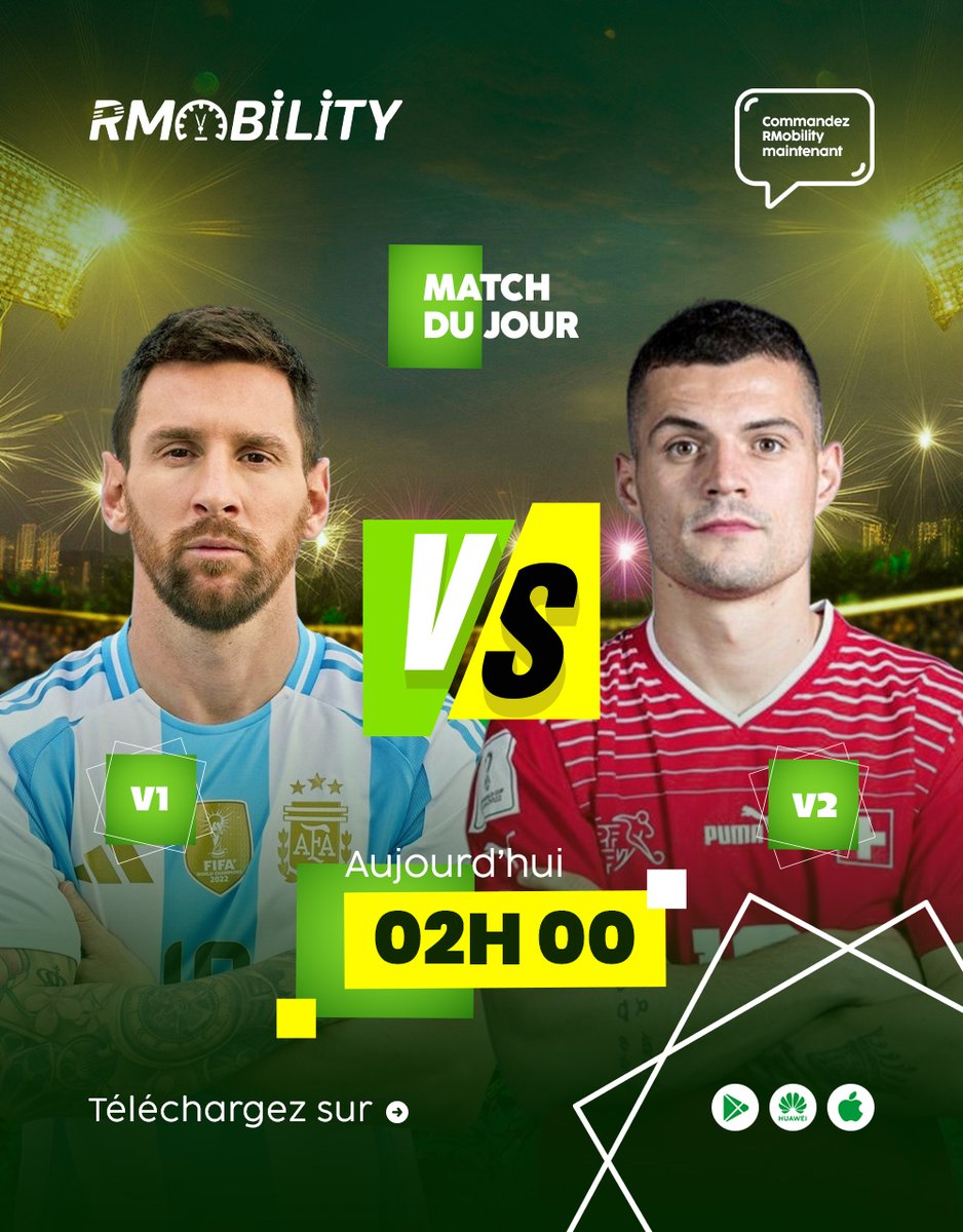 RMobility001's tweet photo. Argentine vs Suisse : un duel de prestige pour une place en demi-finale !
La passion et la créativité de l'Argentine face à la rigueur et à la solidité de la Suisse.
#Argentine #Suisse #ARGSUI #CoupeDuMonde2026 #FIFAWorldCup2026 #QuartDeFinale #Pronostic #Football #MatchDuJour https://t.co/KTIIPJ0s2F