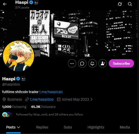 spidy1b's tweet photo. @haspidox EB7RQKSkruV2h7SZuQfKDi1vmspd12SAa3HLykUjYd86

Let's goo Haspi the goat https://t.co/Lk86U3i6AS