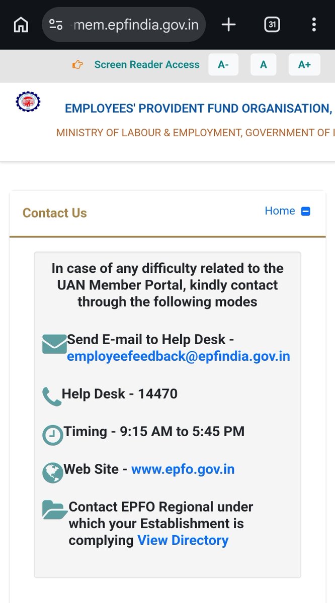 ankurcharan's tweet photo. @officialepfo what is this behaviour? 
if you cannot even maintain an email, i seriously doubt your ability to maintain the EPFO services &amp; website. https://t.co/uDkXdRQ3YP