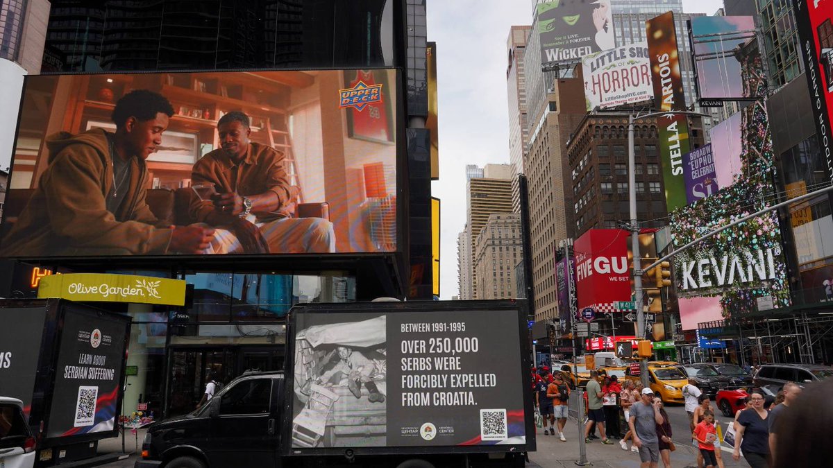 OfficialJovicic's tweet photo. For the first time in U.S. history, the story of the suffering of the Serbian people is being presented through a major international multimedia campaign in the heart of New York City.

Read more:

https://t.co/7y1CkNo9ci https://t.co/SDPwEhK3jh