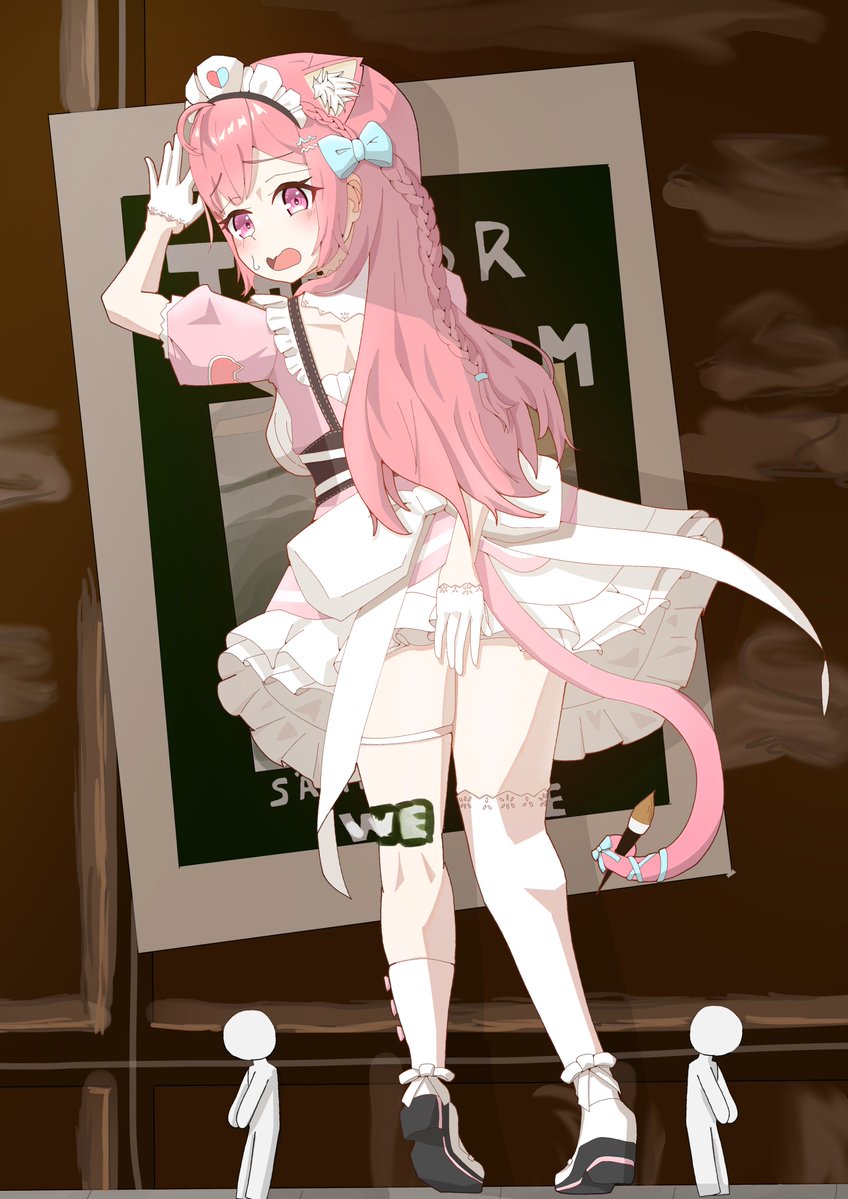 pf_book's tweet photo. みないでっ！=͟͟͞͞(꒪ᗜ꒪ ‧̣̥̇)
#さくなあーと https://t.co/wJAcuwwEQ6