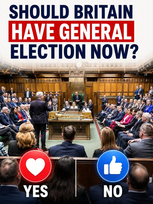 ScaryEurope's tweet photo. 🚨🇬🇧Some people believe the Government should call a general election now to give voters the opportunity to decide the country's direction. Others believe the current Government should continue until the next scheduled election and focus on delivering its agenda.
What do you think?