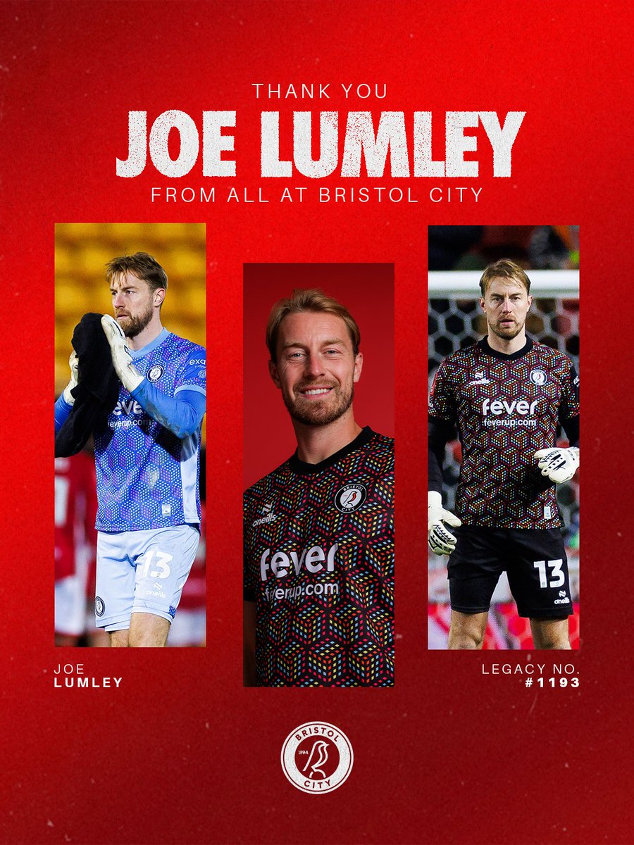BristolCity's tweet photo. 📣 Joe Lumley has joined Sheffield Wednesday on a free transfer. 

Thank you Lummers ❤️ https://t.co/22VaV8XmdQ
