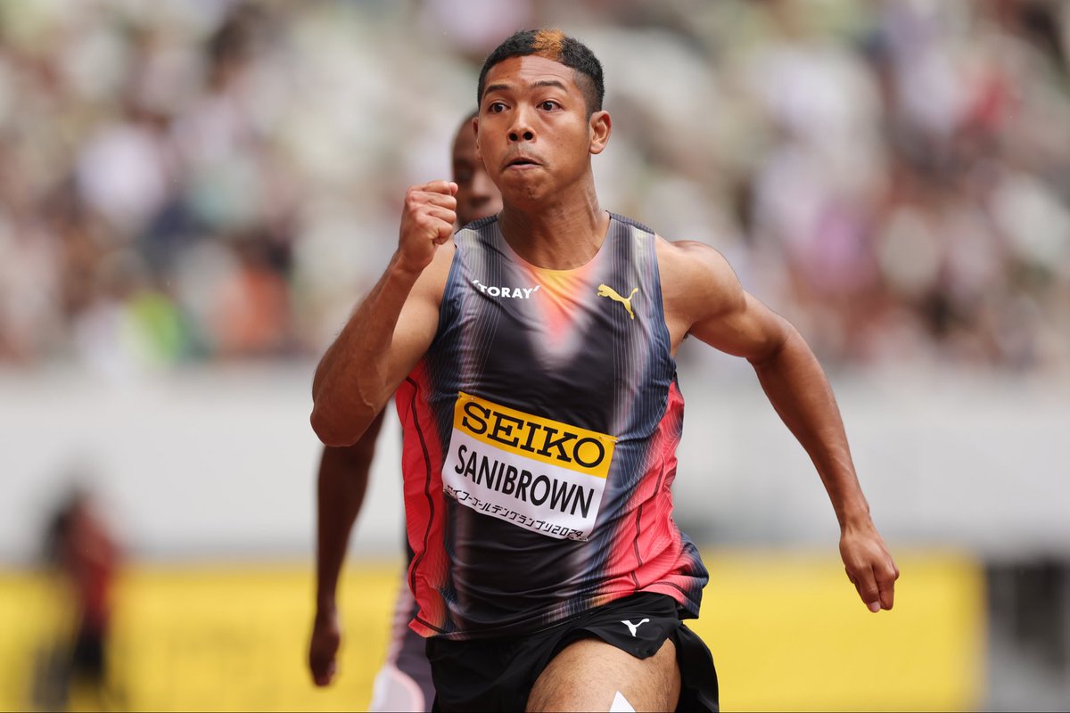 NightFukui's tweet photo. #ANG2026
招待選手紹介⑧
サニブラウン・アブデル・ハキーム選手（東レ）

🇺🇸2022オレゴン世界選手権
🇭🇺2023ブダペスト世界選手権
男子100mファイナリスト✨
PB:9.96（日本歴代2位）

世界を舞台に活躍するサニブラウン選手が、ついにANG2026へ🔥

🏟️で世界の走りを体感👀するChanceです‼️

#ANG2026 https://t.co/AiOyLMGMxq
