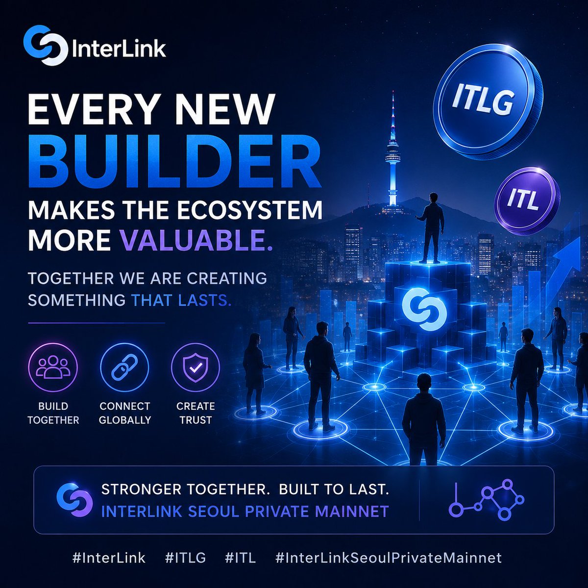 RSusmitah's tweet photo. Every new builder makes the ecosystem more valuable. Together we are creating something that lasts. #InterLink #ITLG #ITL #InterLinkSeoulPrivateMainnet https://t.co/DCwPhq4z2x