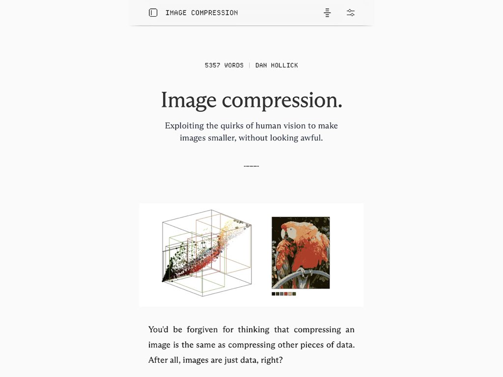 vivekgalatage's tweet photo. You must see @DanHollick’s Image Compression article; the kind where craft and curiosity takes a whole new meaning!

https://t.co/HJNipELKdZ https://t.co/FjG7hwy7O8