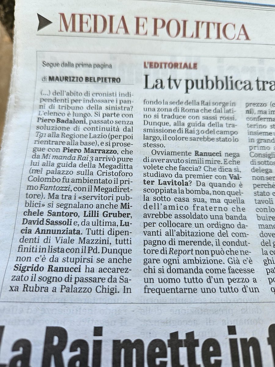 248455's tweet photo. Ecco i giornalisti che usano o usavano la Rai per la loro ascesa al parlamento. https://t.co/EFVnX94TBc