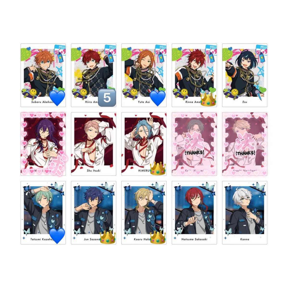 sumi_egu_00's tweet photo. 【交換・仮約束】あんスタ ぱしゃっつ Extra SELECTION 10 UNIT SONG
10BOX予定

求）渉マヨイ

⬇️譲、条件詳細⬇️ https://t.co/QFAg8IXI4S