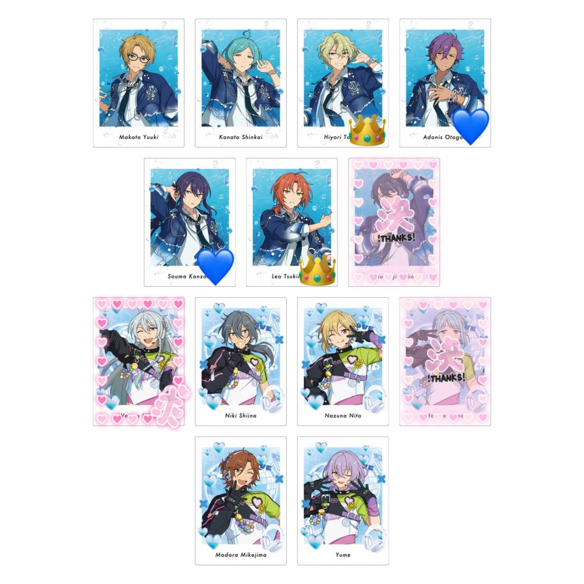 sumi_egu_00's tweet photo. 【交換・仮約束】あんスタ ぱしゃっつ Extra SELECTION 10 UNIT SONG
10BOX予定

求）渉マヨイ

⬇️譲、条件詳細⬇️ https://t.co/QFAg8IXI4S
