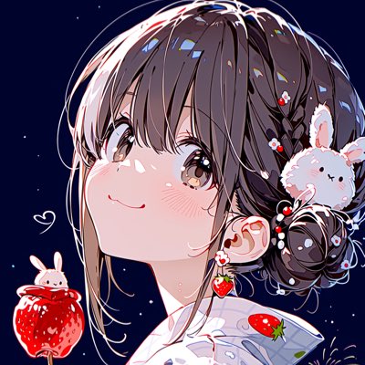 Rabi031003's tweet photo. 大好きな絵師様のOremi様（@oremi_C 様）に夏バージョンのアイコンとヘッダーを作っていただきました🐰🍓🩷

私の好みを熟知してくださっていて感無量です😭🙏

大切に使わせていただきますね🍊🫶

#新しいプロフィール画像 https://t.co/38B8zoBq5s