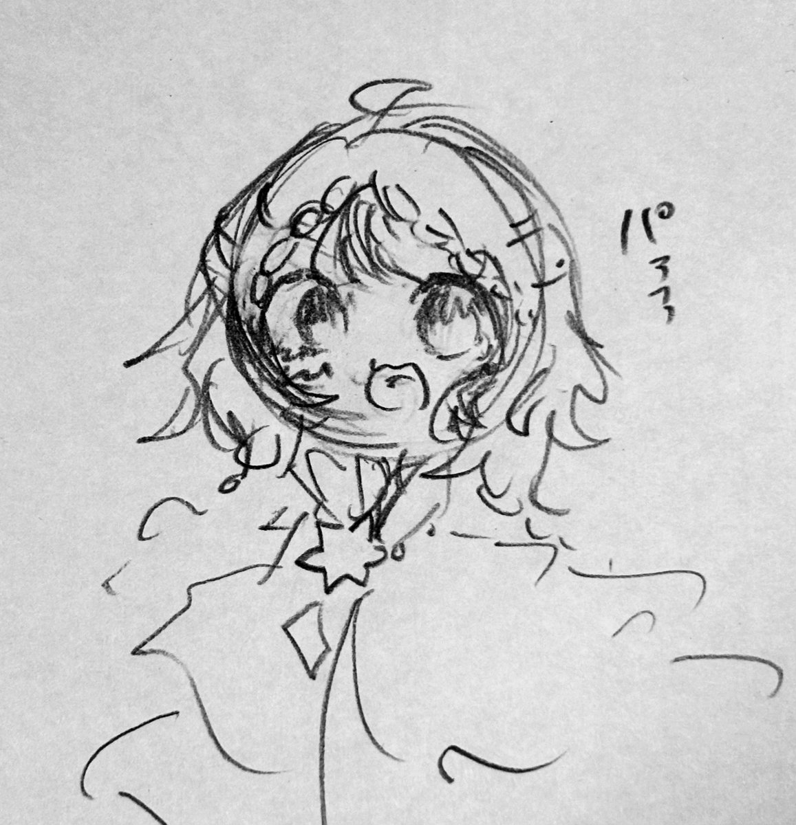 Catscan71's tweet photo. 落書き https://t.co/F3zThG16K0
