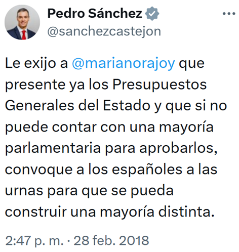 _constitucion78's tweet photo. 3 años lleva Pedro Sánchez gobernando sin Presupuestos y aspira a llevarse el record de ser el primer Presidente de España que gobierne una Legislatura ENTERA sin Presupuestos https://t.co/8LGun4MtSI