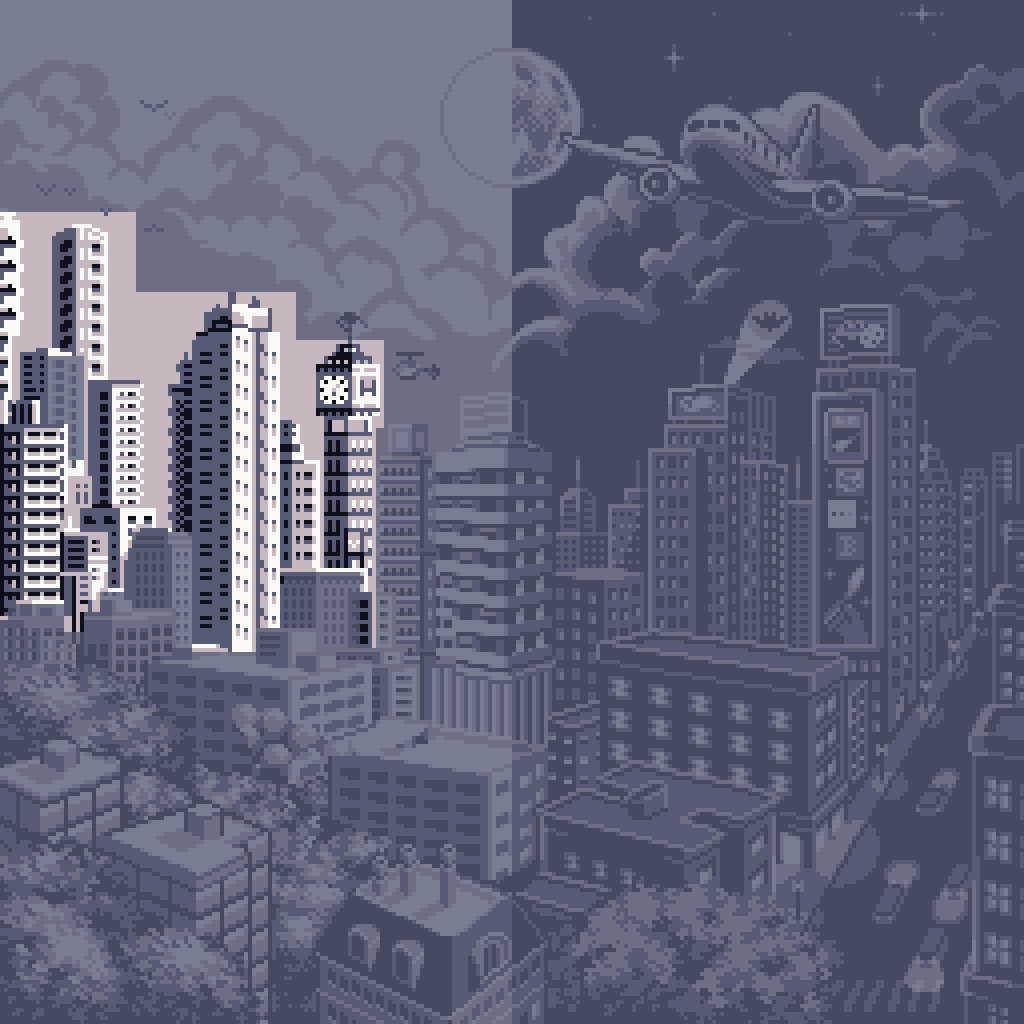 design_sb1's tweet photo. Day 1067: Day/Night on @basepaint_xyz . I drew a daytime cityscape 🏙️. My goal was to give each building a unique structure. I also tried to add more details and correct shading. A lot of great work has been done so far, and already excited to see the final result! https://t.co/otuZeL53g4