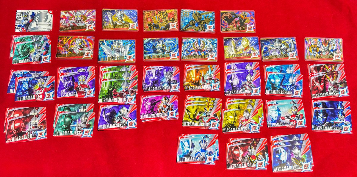 ウルトラコスモレコードカード vol.1 1BOXの結果 全34種中 32種が排出