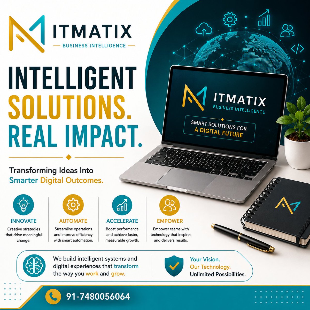 itmatix1's tweet photo. At ITMATIX Technology, we combine innovation, creativity, and technical expertise to deliver complete digital transformation solutions. https://t.co/0WOYlGq7nA