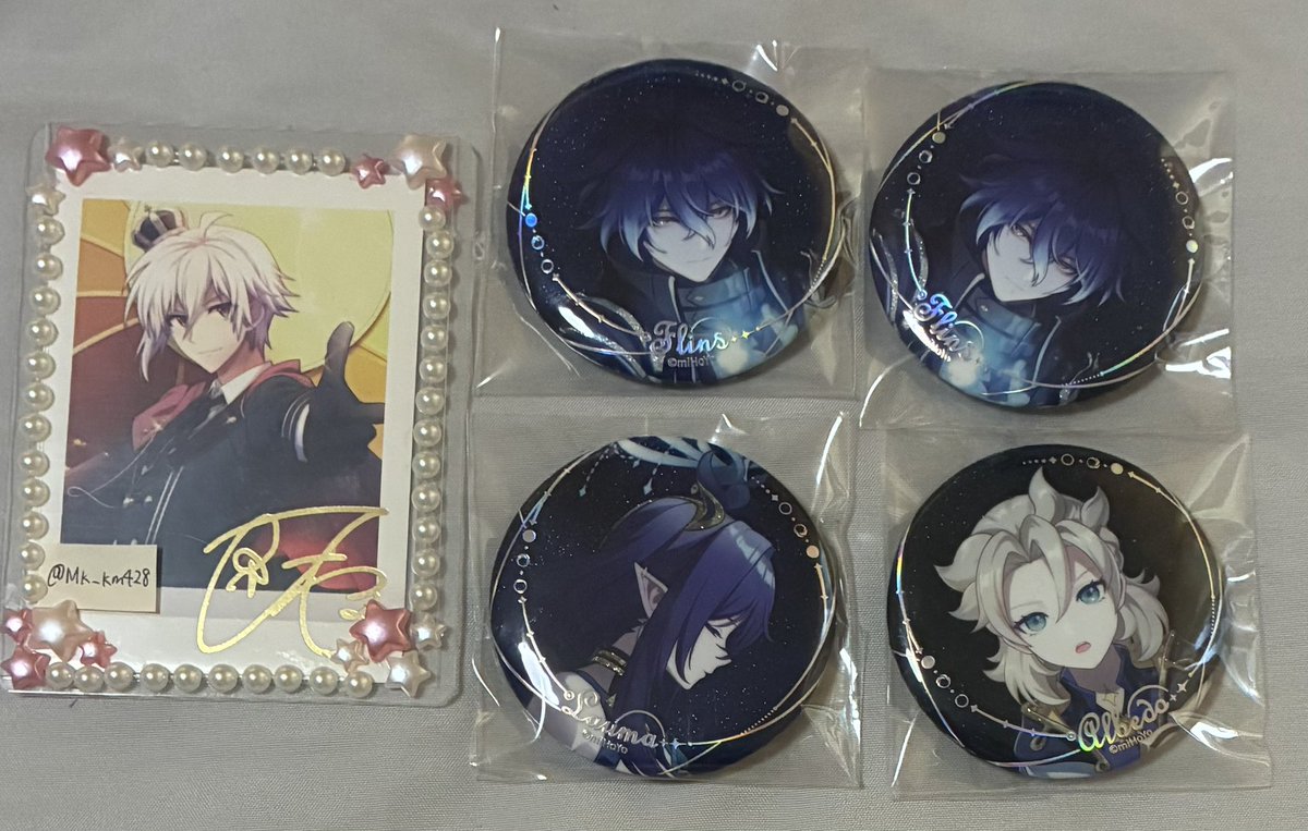 Mk_km428's tweet photo. 【譲渡】原神　月夜的叙事詩 缶バッジ

譲　画像
求　希望額+送料

一部推しですが回収数を減らすため、お譲りに出しております。
纏めての方優先

お気軽にお声掛けください🍀 https://t.co/1wK4pgVd9q