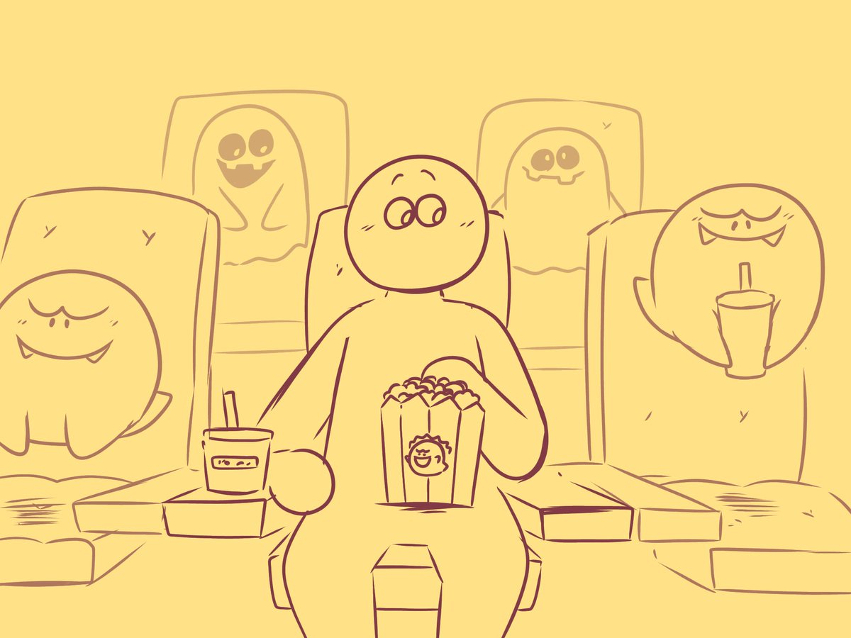 BunnyMunchie_'s tweet photo. The new BOO-Cinema will offer you a spookily immersive experience~ 🍿✨️ https://t.co/dmZpsqws5a