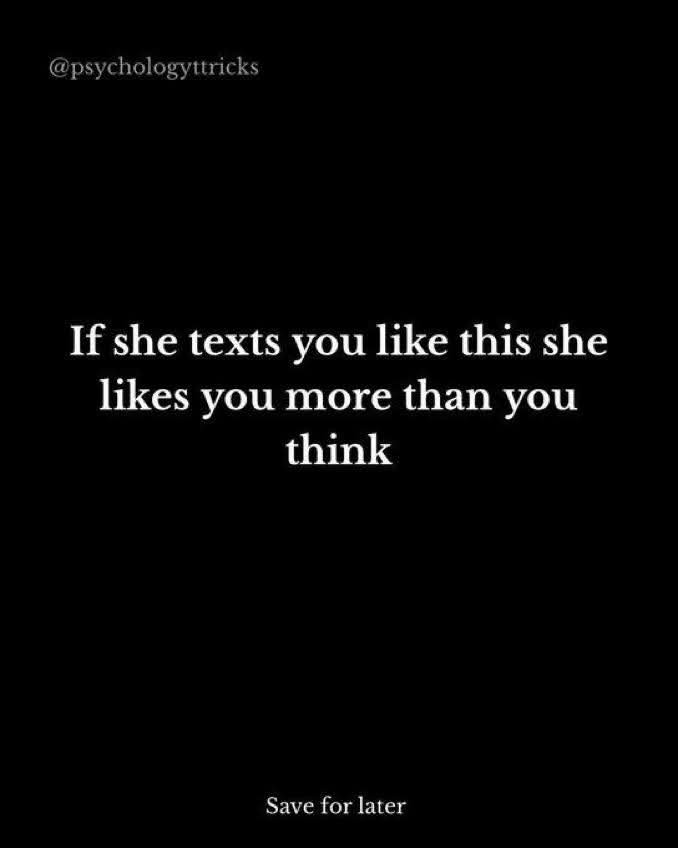 specialmanhood's tweet photo. If she texts you like this, she likes you more than you think.

A thread. https://t.co/AcIF7kGsxS