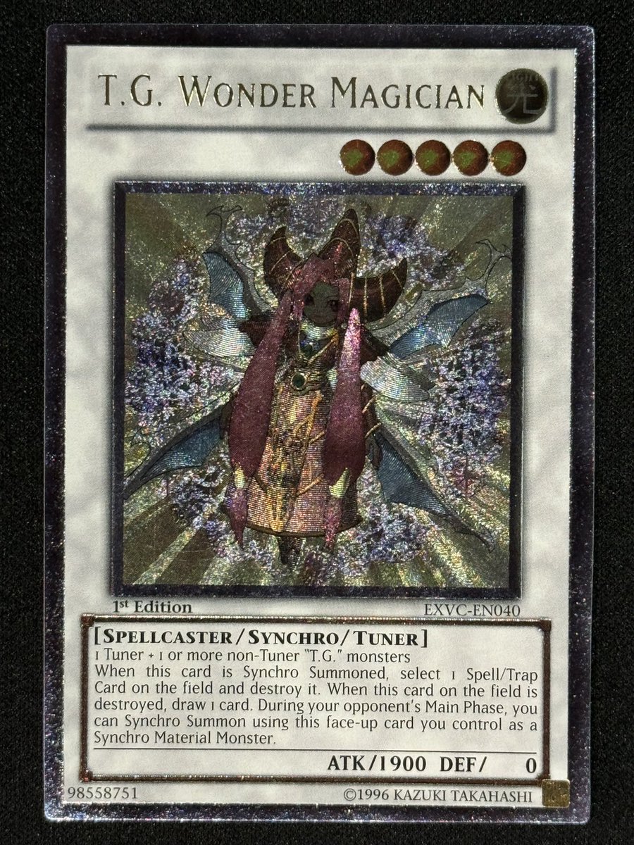 遊戯王 ＴＧ ワンダー・マジシャン　英語 1st レリーフ 遊戯王］ TGワンダーマジシャン 1st Edition【レリーフ】9⃣8⃣0⃣0⃣