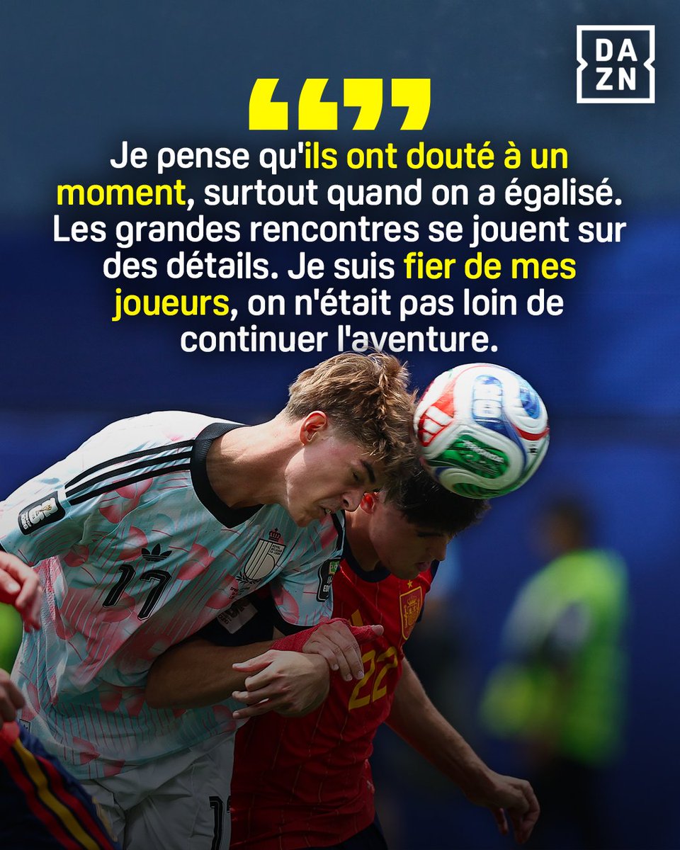 DAZN_FR's tweet photo. 🎙️🇧🇪 | Les mots de Rudi Garcia après l'élimination de la belgique

Sortie en quarts de finale de la Coupe du Monde face à l'Espagne (2-1), les Diables rouges quitte la compétition. Le sélectionneur des Belges est revenu sur la performance de ses joueurs. 👏🔴 https://t.co/B7B9LuVdOu