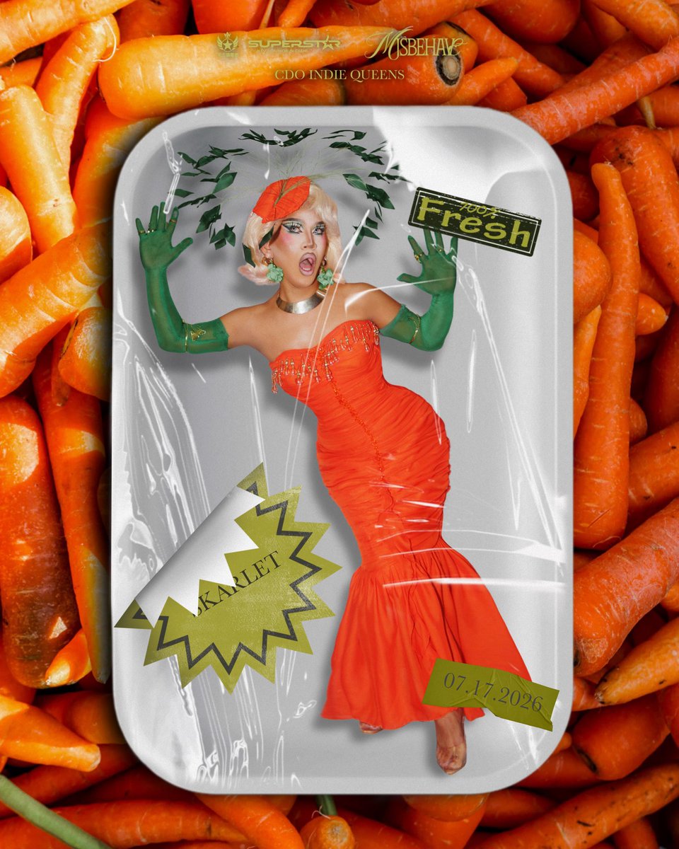 iam__skarlet's tweet photo. Sabi nila good for the eyes 👀 ang carrot. Tiningnan ko sa salamin... ang ganda ko pa rin pala. Effective nga 🫦✨

Misbehave Nights presents 

GO. GROW. and ROOOW!!! Magkinaona ta karong July 17 sa Superstar KTV Lounge &amp; Club with OPM music sa background— ROWWW! https://t.co/nFjd9kYvUy