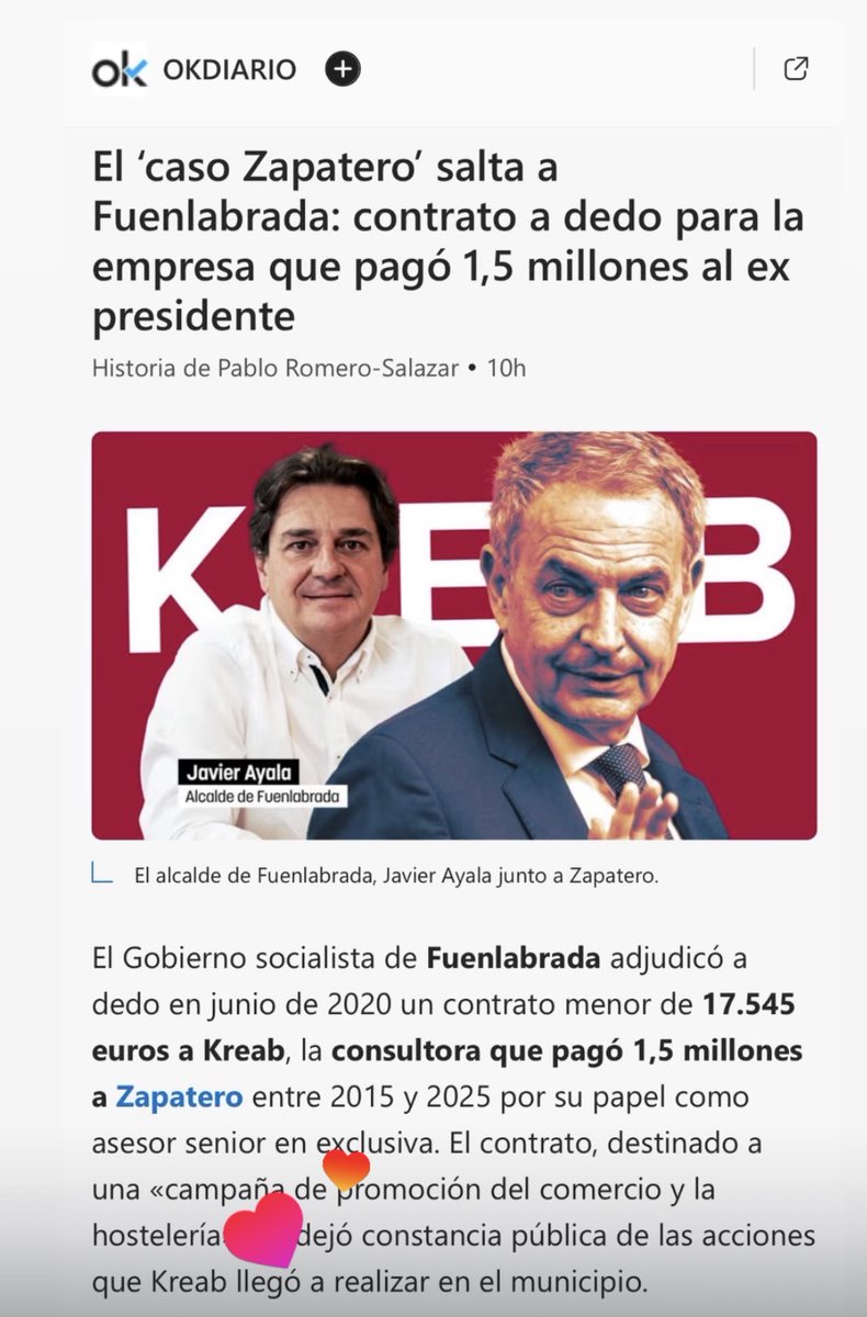 popularesfuenla's tweet photo. @oscarlopeztwit @psoe_m Sea usted valiente y explique esto a #Fuenlabrada.

👉 Dos días seguidos con informaciones de corrupción en nuestra ciudad. https://t.co/ELMEYWvqXf
