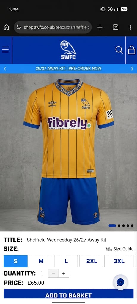 Airronwawaw's tweet photo. New away kit? Just seen it on website😮‍💨 #swfc https://t.co/OI1fhRgP3F