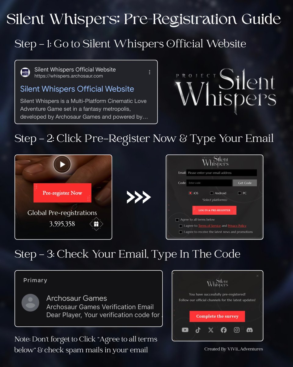 Kaneieeeee's tweet photo. #SilentWhispers

I noticed that I attract a lot of users in my recent post so for anyone who still haven't pre-registered yet here's the link and guide for you: https://t.co/fnYVlCPYZ3

Credits to: Vivii https://t.co/7JItYbE6As