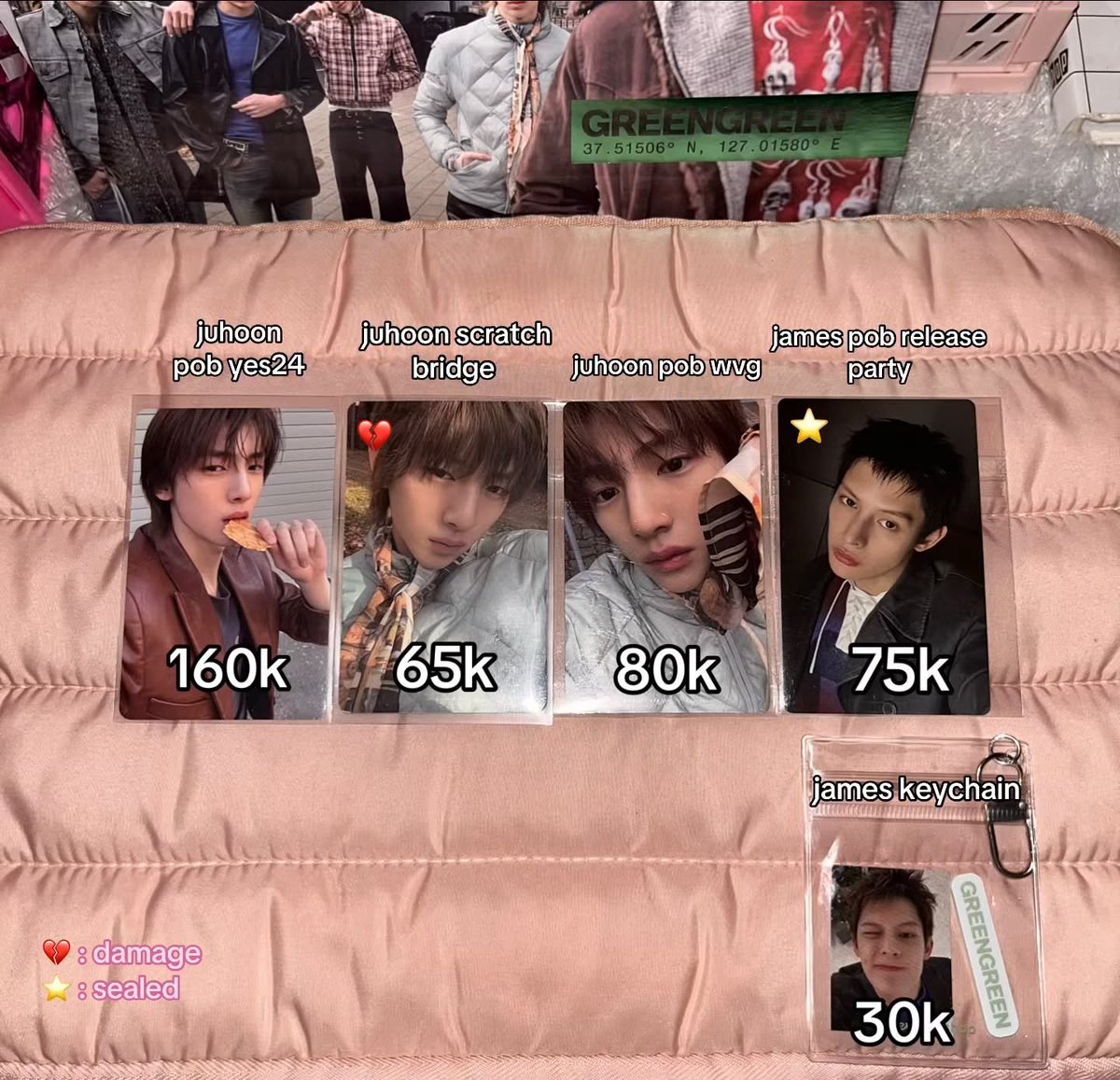 _theeyy2's tweet photo. WTS Dm @_theeyy

cortis james &amp; juhoon
take all james 100k
james sealed
juhoon scratch damage (nego tipis)

In pack + adm 
no keep
• splitpay / fullpay 🍊
• dom jateng

martin james juhoon seonghyeon keonho cortis greengreen bridge wvg release party ready ina murce

Wa1 https://t.co/UVxiJE4Qf2
