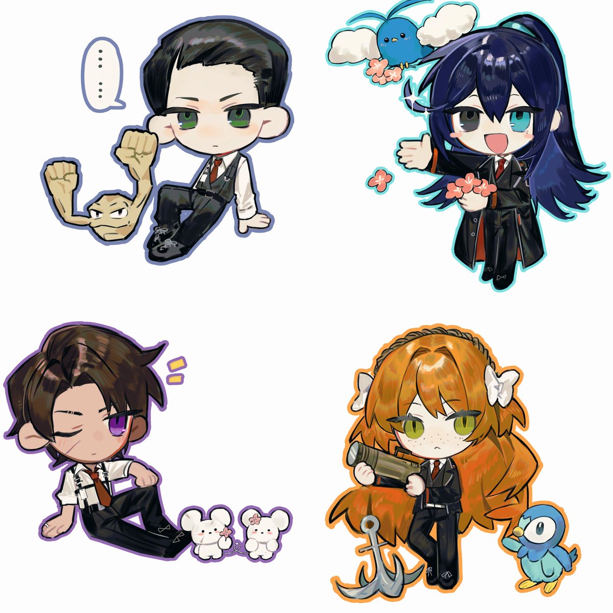 AkasaShinChan's tweet photo. #Limbus_Company 
Sinners and Pokemons（2） https://t.co/RzSuo4xFvf