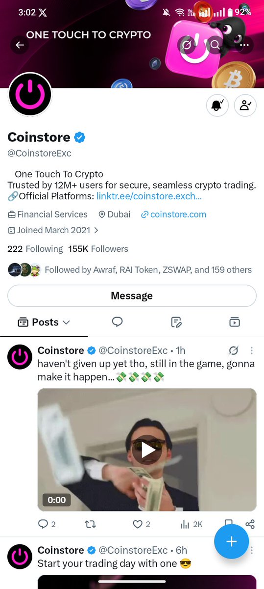 rahman5061's tweet photo. Done all tasks! 🔥 Glad to participate in the @CoinstoreExc x @safrochain Trivia Airdrop. The future of mobile finance looks bright with Safrochain! 💎
My Answers: 1B 2B 3C 4C
My UID: 36310276292212661
Tagging  @Rafsanhaqq @Awrafchowdhury @cryptoahan 🚀
 #Safrochain #Coinstore https://t.co/o4U9SwpSug