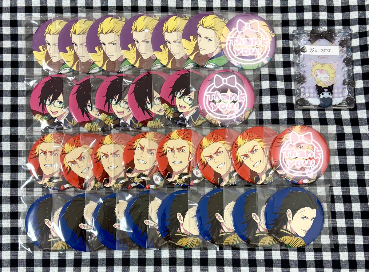 c_O5O5's tweet photo. 【交換】SideM 衣装展 缶バッジ B

譲┊︎翔真.四季.朱雀.玄武.幸広.巻緒.咲.志狼.かのん

求┊︎アスラン

✧7/15渋谷手渡し or 郵送
✧求は定価にて買取も探しております

検索からでもお気軽にお声掛けください🌷 https://t.co/UfdSprvVRg
