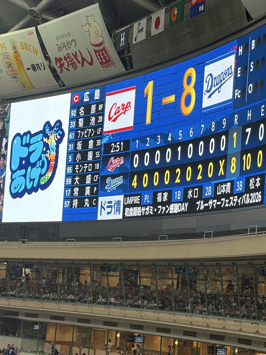 sugiuragreen's tweet photo. 本日は後援会の野球観戦ツアー⚾
ドラゴンズ圧勝!私が観戦した試合は4勝1敗😊
毎試合行けば優勝間違いなしかも(笑)

後援会の皆さんとの楽しいひとときでした。応援あるのみ!

#豊橋市 #後援会 #中日ドラゴンズ https://t.co/XM5p6pEGUT