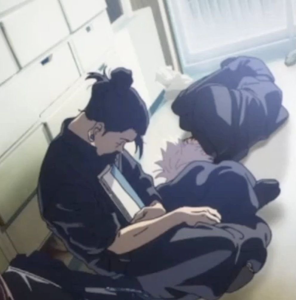 ceivesxo's tweet photo. Gojo and geto being able to rest when they’re together is so important to me https://t.co/KggNqzopwh