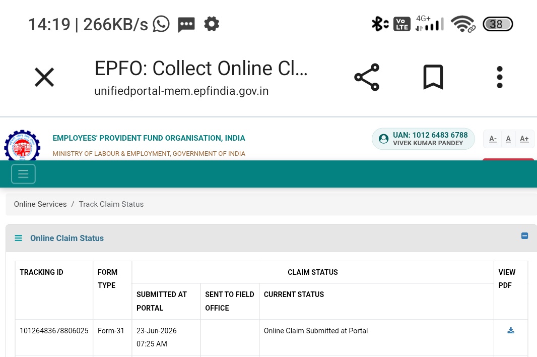 Vivek_here_'s tweet photo. @officialepfo @narendramodi @mansukhmandviya @ShobhaBJP @PMOIndia @LabourMinistry @PIB_India @mygovindia Ye settle kb hoga https://t.co/Nm3fAN67FG