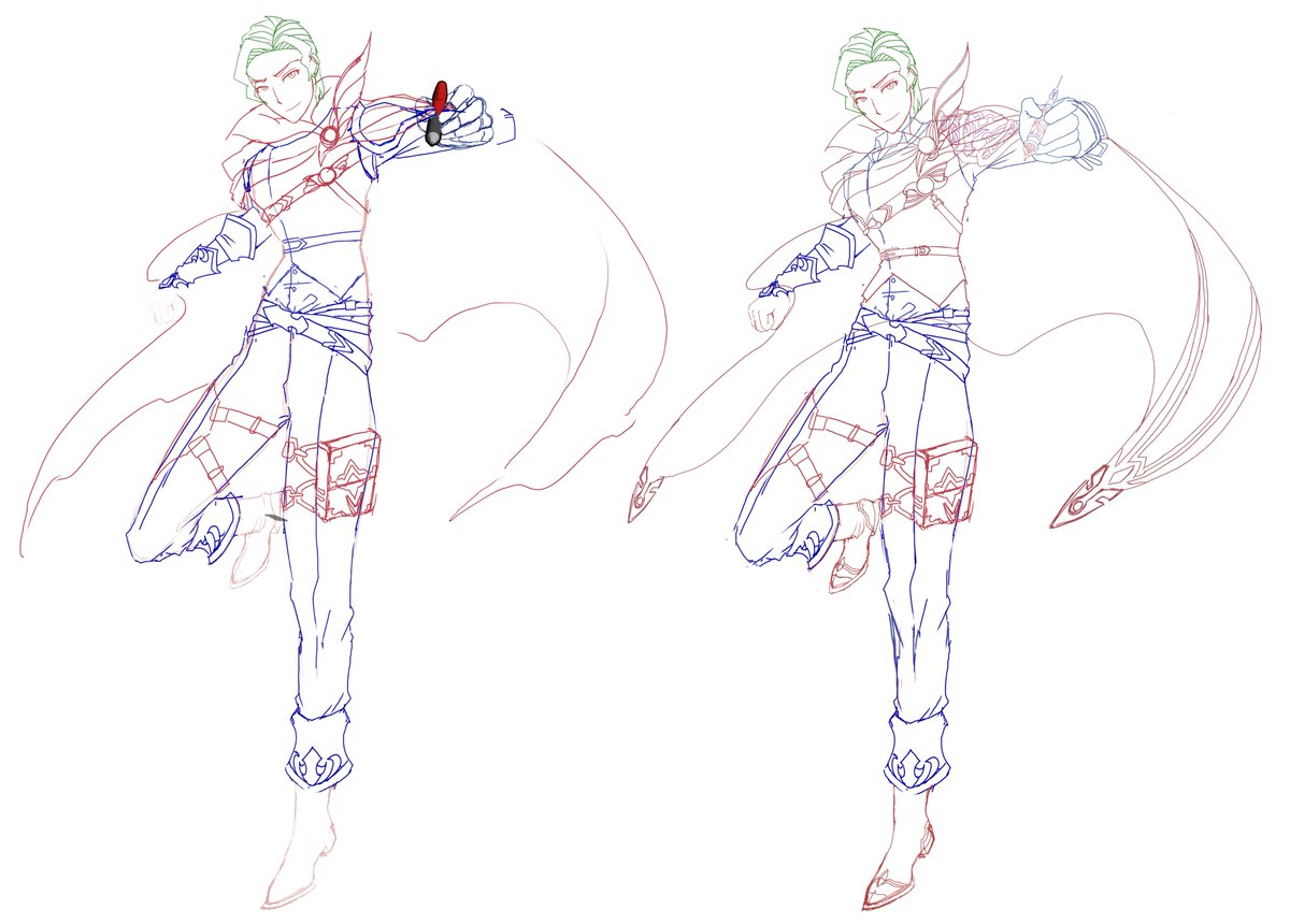 Engen_Luca's tweet photo. ←とりあえずデザインとか配置　下書き→

やっとできたぜ…！
相変わらずの筆の遅さにやんなるねぇ
でも一歩ずつ進んでいるし、次は線画だ…！！ https://t.co/lTzJZg1WQE